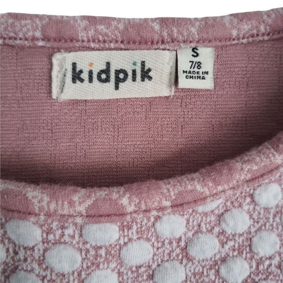Gs 🎀 Kidpik Girls Polka Dot Sleeveless Sweater Dress Colorblock Pink Size S 7/8 - Picture 8 of 9